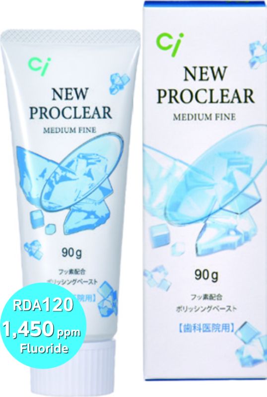 Професійна відбілююча зубна паста Ci Proclear Medium Fine з фтором 1450 ррm_грейпфрутовий смак