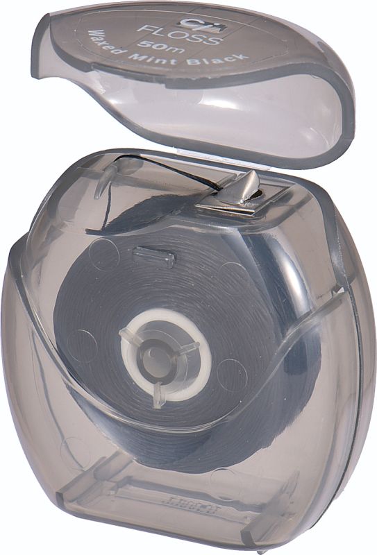 Зубна нитка New Ci Floss Black 50м з воском і м'ятою
