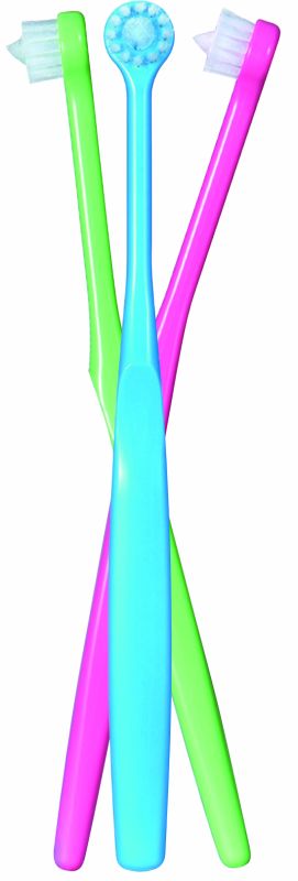 Queen CIRCLE TUFT S комбінована зубна щітка 2 в 1 для дорослих_монопучок +  щітка в мініатюрній головці_підходить для підлітків