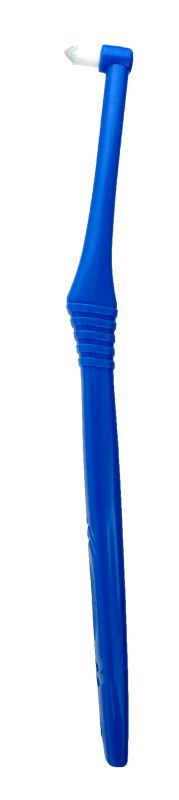 Монопучкова щітка CiPRO ONE TUFT Basic S має ідеально оброблену щетину за прийнятною ціною синя