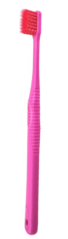 Зубна щітка для дорослих CiPRO 3D NANO Spiral FOUR Made in Japan з дворівневою спіральною щетиною в 4 ряди рожева