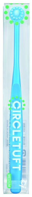 Queen CIRCLE TUFT S комбінована зубна щітка 2 в 1 для дорослих_монопучок +  щітка в мініатюрній головці_підходить для підлітків