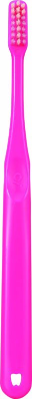 CiPRO PLUS S Pink Т зубна щітка для відбілювання_більш жорстка щетина рожевого кольору розташована літерою "Т"