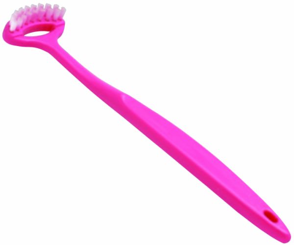 Щітка для язика Tongue Cleaner Made in Japan очищає поверхню не пошкоджуючи смакових рецепторів та приємна на дотик_рожева