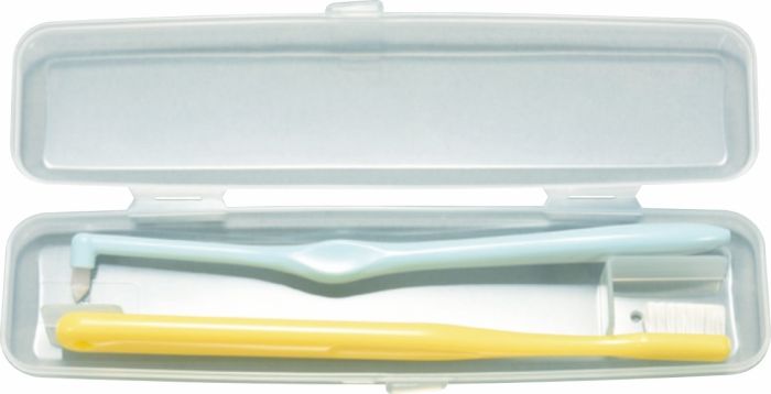 Футляр пластиковий для 2 зубних щіток Toothbrush Case, легкий, зручний для подорожі